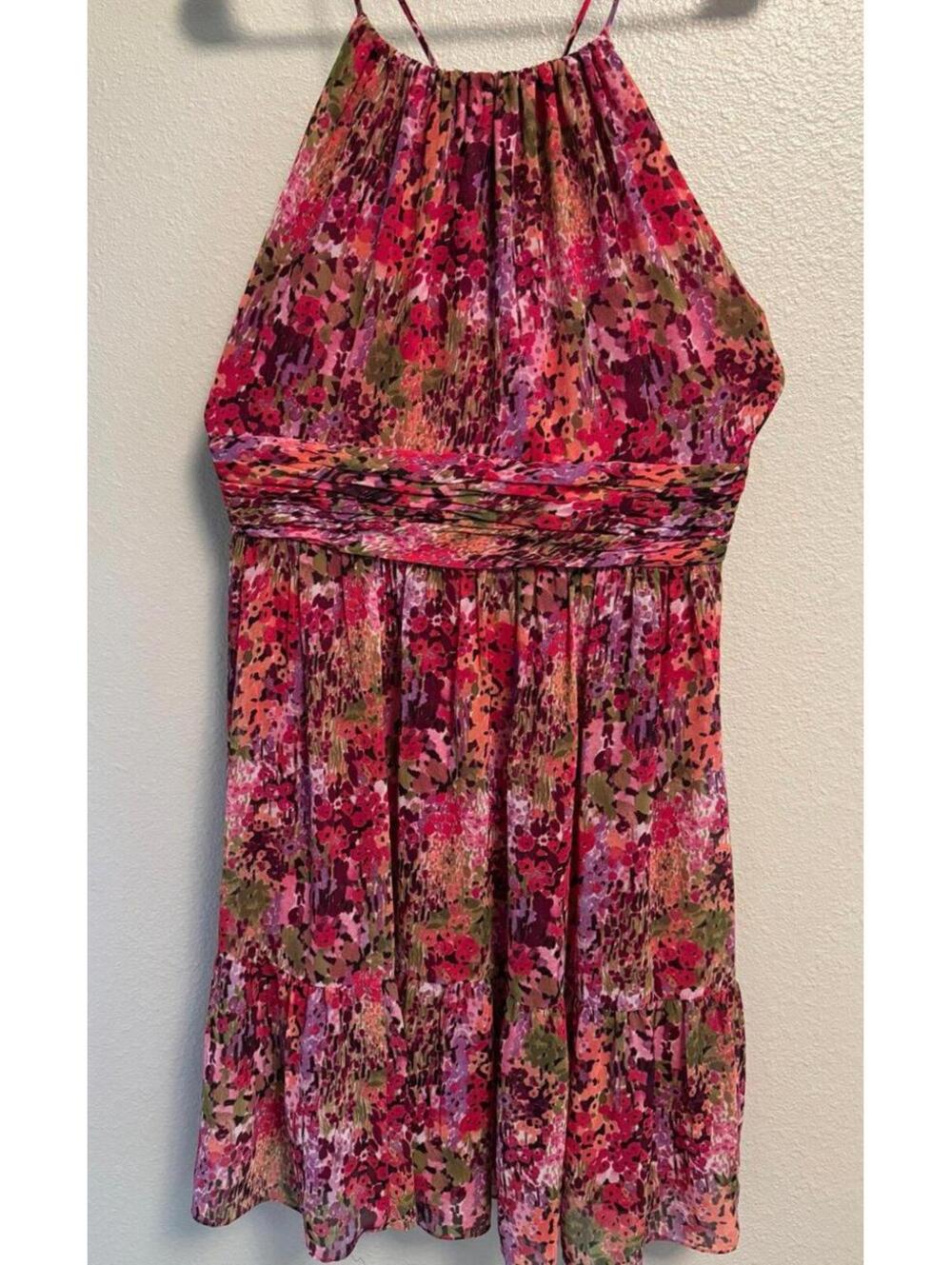 Nine & Co Pink Floral Sleeveless Dress by  - Women's Size 14